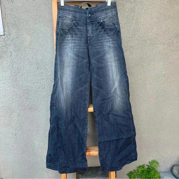 Flared jeans pants black size 25 - Picture 1 of 7